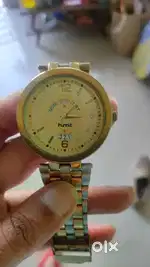 HMT mens analog golden watch