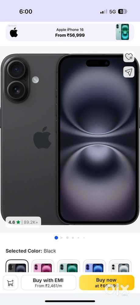 Iphone 16 fresh seal pack total 11 pc