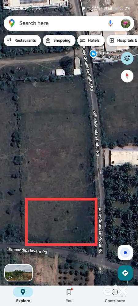 Land rent for commercial use