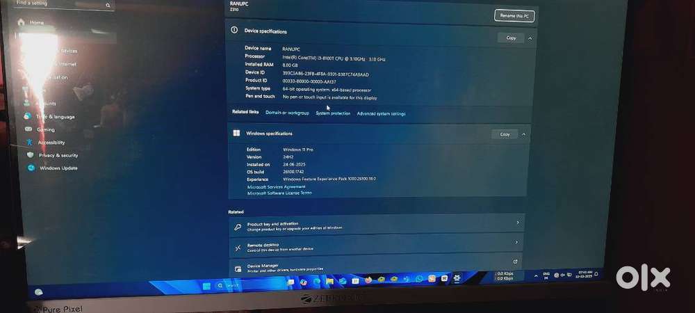 Zebronics i3 8th gen 5 month old