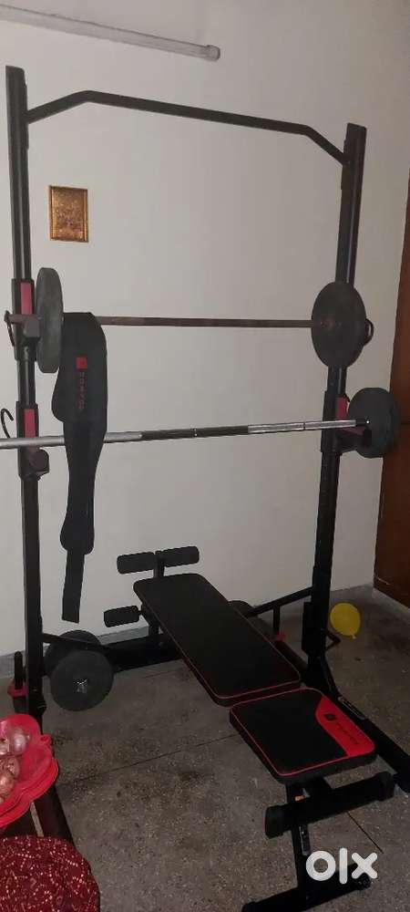 Decathlon Domyo Pull up Bar Set and Bench