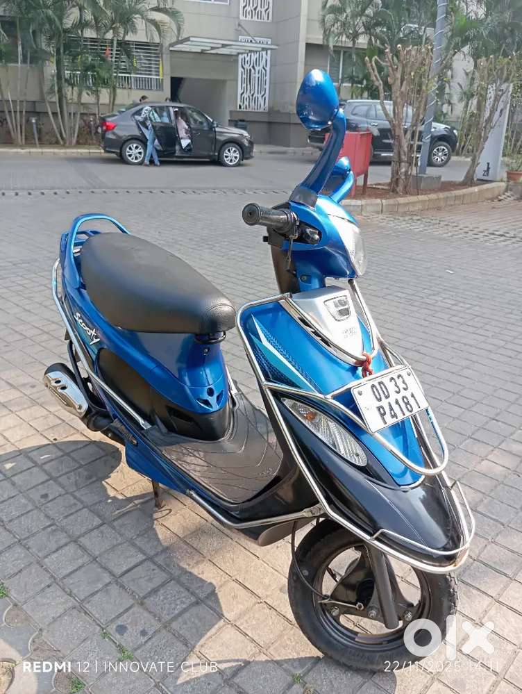Scooty Pep + Well Maintained with Matching Helmet