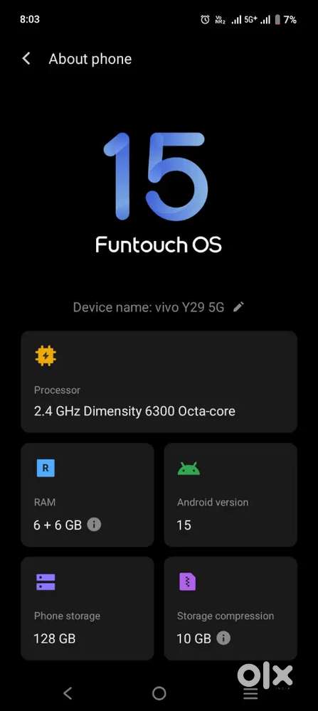 Vivo y29 5g  one month use   newprice 15000  offer13000₹  only 2days