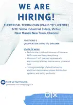 1.Civil draftsman(Steel,) 2.Electrical technician B licence