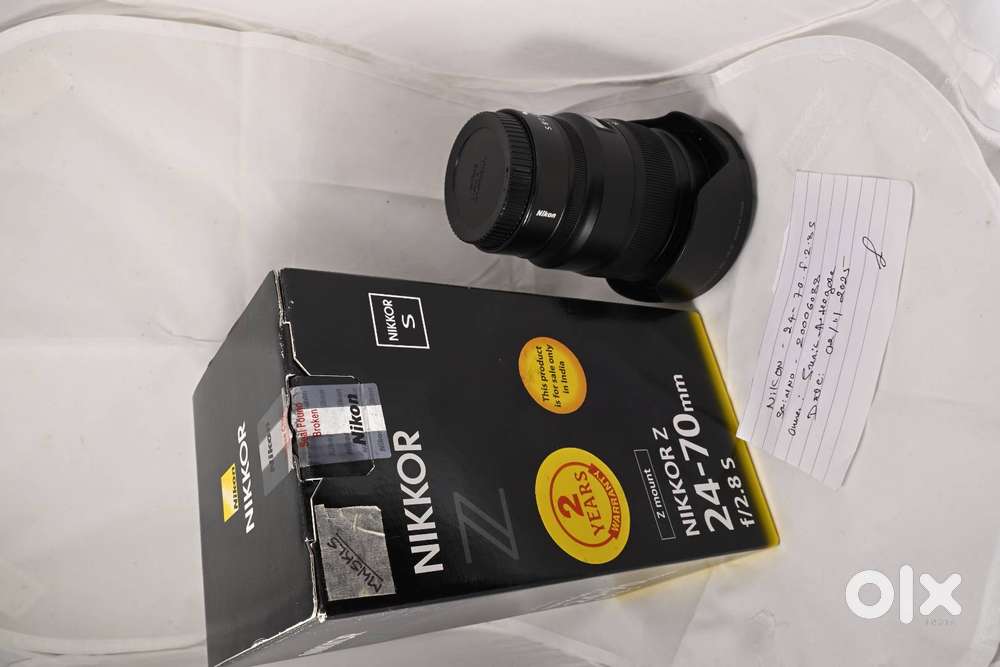 Nikon 27-70 F2.8S Z mount lens