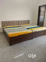 Including home food, single bed 46, fully air condition Gated colonh