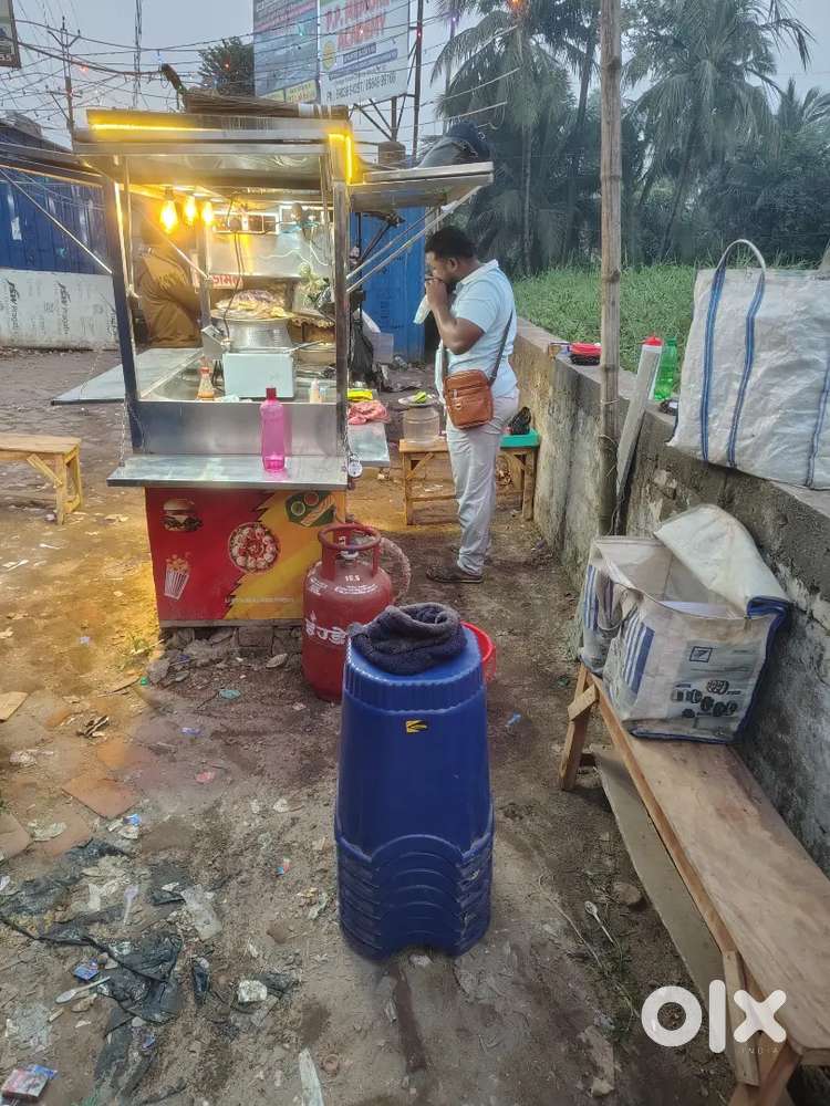 Food Cart For Sale 8 feet Long/6 Feet Chouda Premium Steel Quality