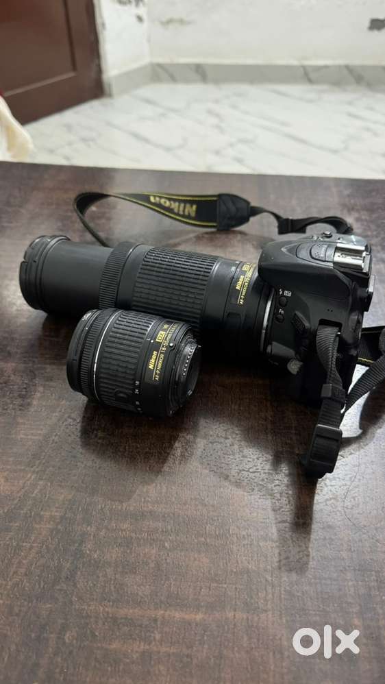 Nikon D5600 with two lenses (18-55)mm + (70-300)mm