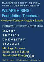 MACHSPEED EDUCATION INDIA IIT NEET OLYMPIAD FOUNDATION
