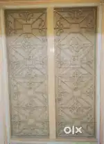 Aesthetic teak wood & Iron finished window