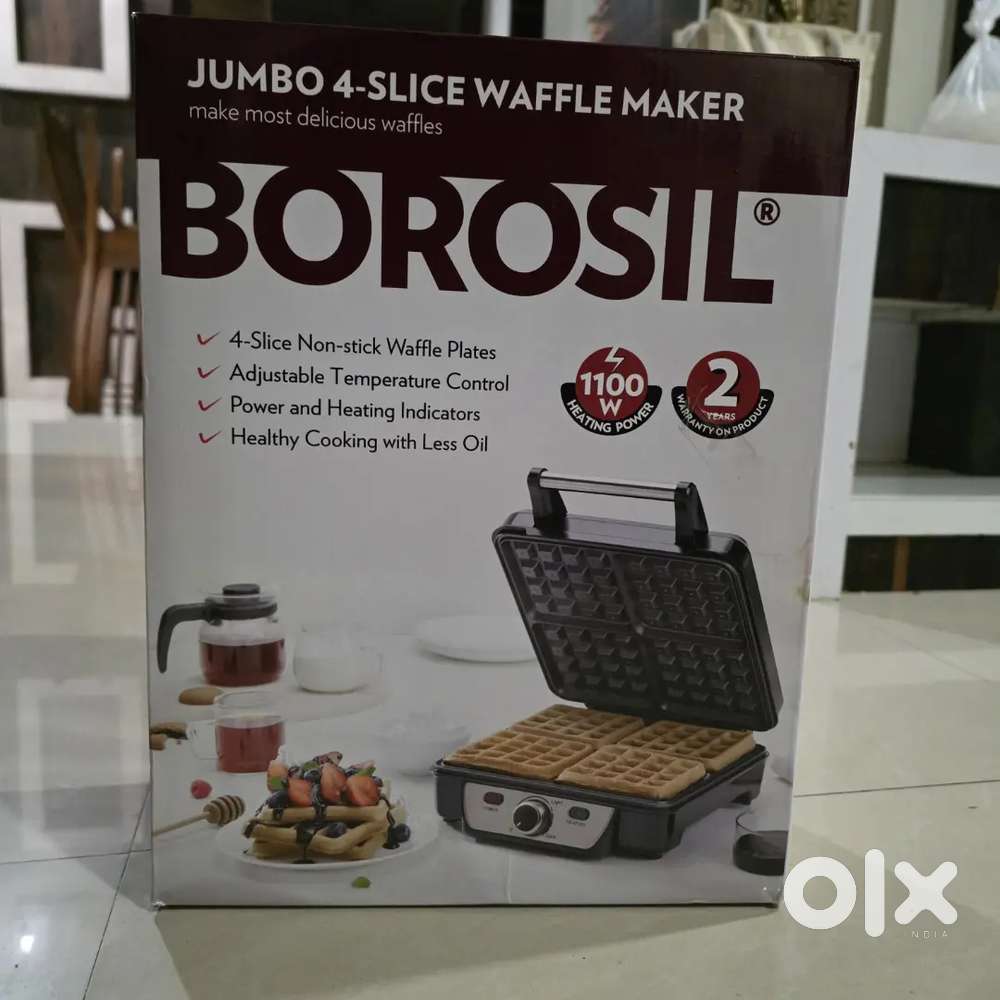 Borosil Jumbo 4 Slice Waffle Maker