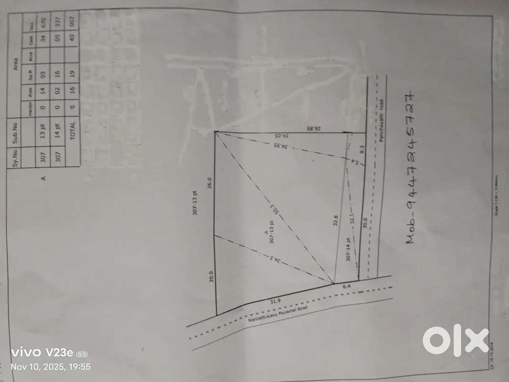 ഇരു സൈഡും ടാർ റോഡുള്ള വസ്തു 40 സെൻ്റായും 20 സെൻ്റായും വില്ക്കുന്നതാണ്
