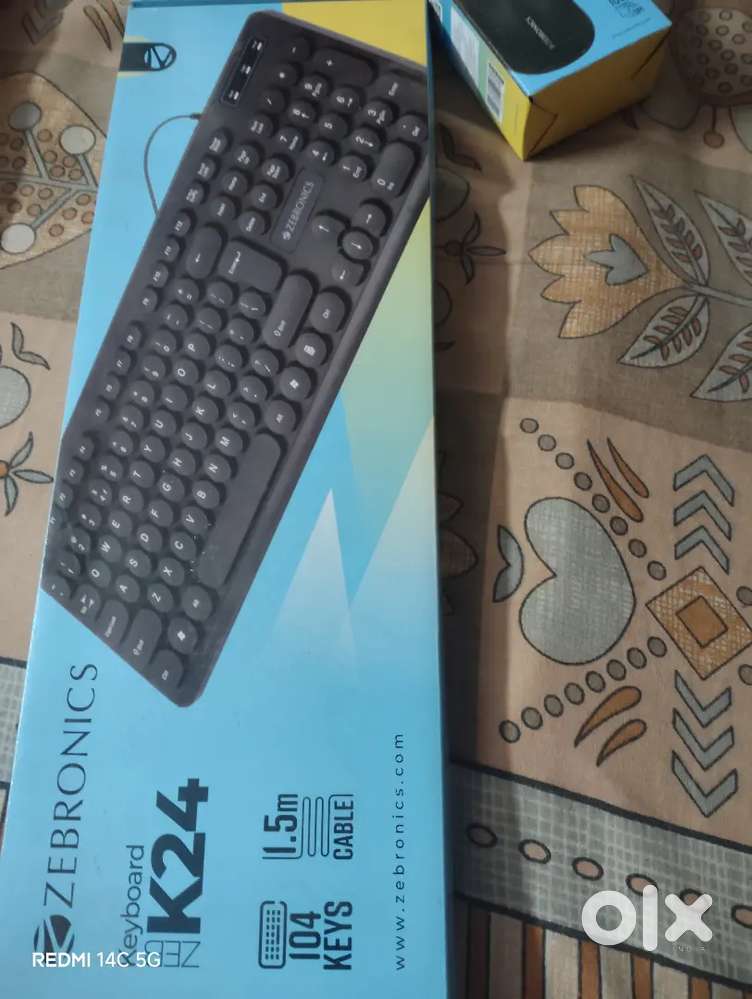 Zebronics mouse and keyboard new with box