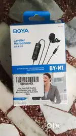 BOYA BY-M1 Lavalier Mic (20ft Cable) – Like New(Box only Opened)