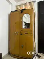 Strong Iron Almirah with mirror,shoe rack,drawer and inside lockers