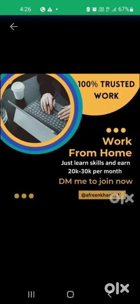 Work from home part time Full time
