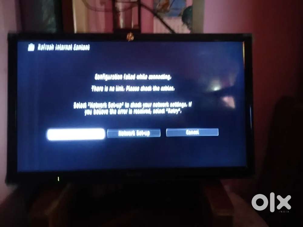 Sony tv 10yr old lines in screen problem