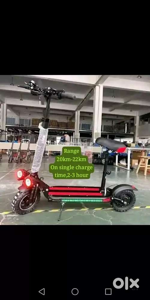 Electric scooter foldable can be carry on shoulder also keep in  home