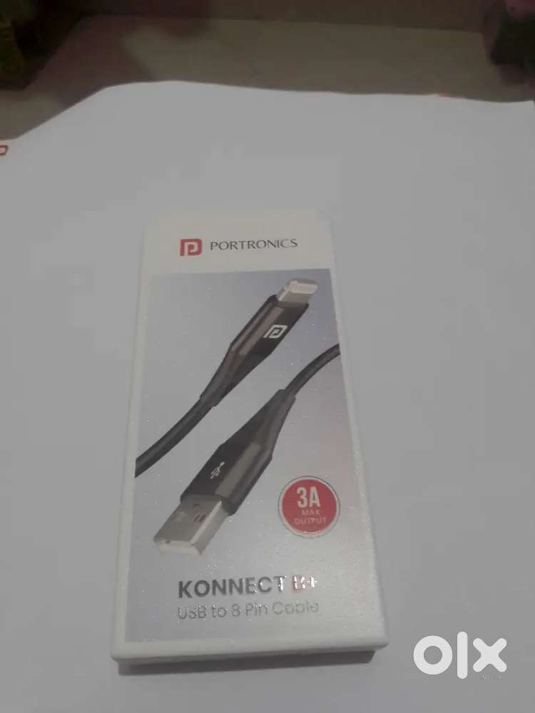 Portronics USB to 8 pin cable