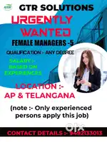 Urgently wanted Experienced Female HR recruiter