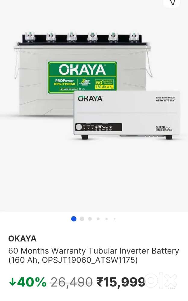 Inverter with battery