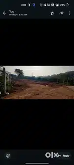 Plot for sale, well fenced west facing