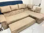 L Shape Premium Sofa Set with 3+ 2 Convertible bed option
