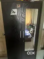 Wooden and iron wardrobe
