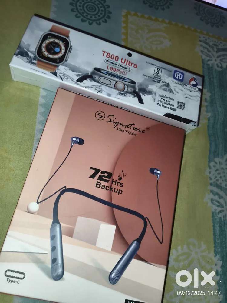 T800 ultra Smart watch and signature neckband