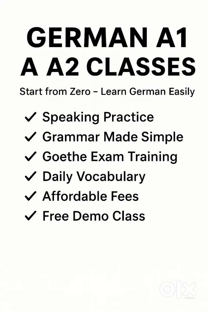 German A1 A2 classes