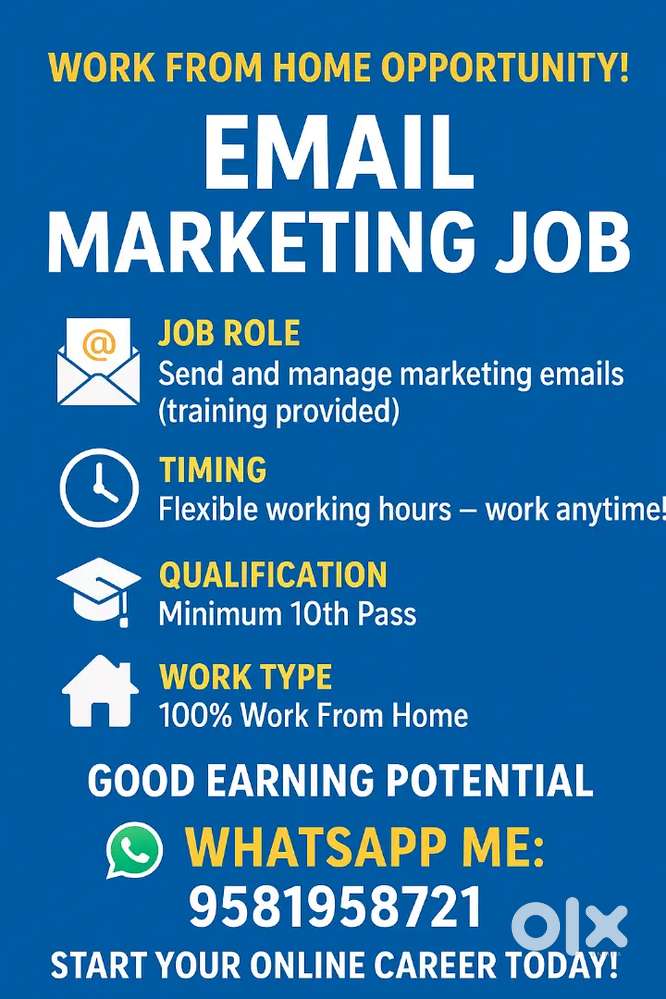 Work From home - Email marketing Job
