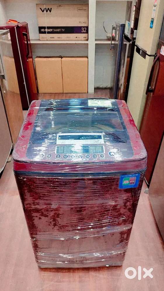 LG Fully-automatic Top-load Washing Machin 6.5Kg Dark Red Free Deliver