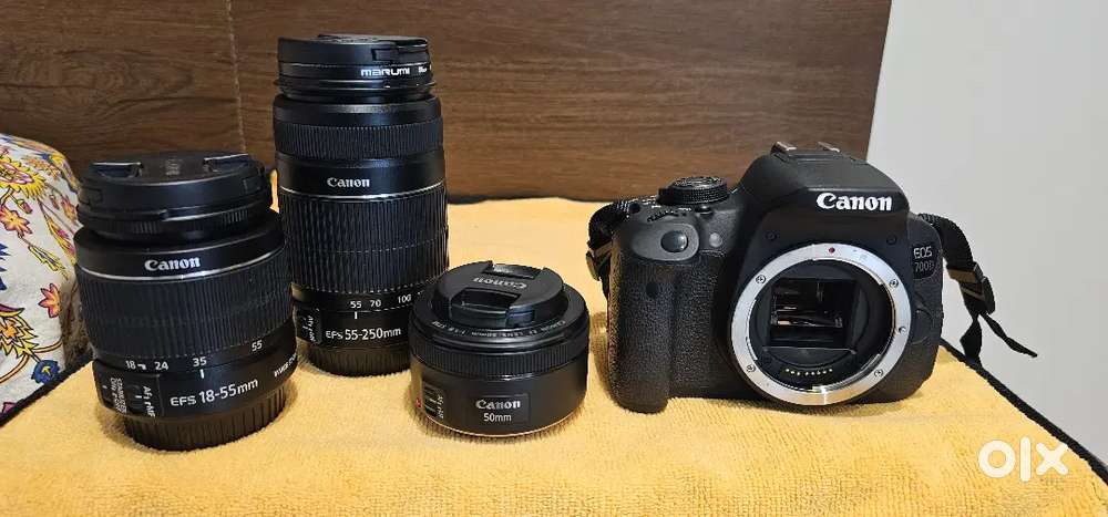 Canon EOS 700D DSLR with Multiple lenses and accessories