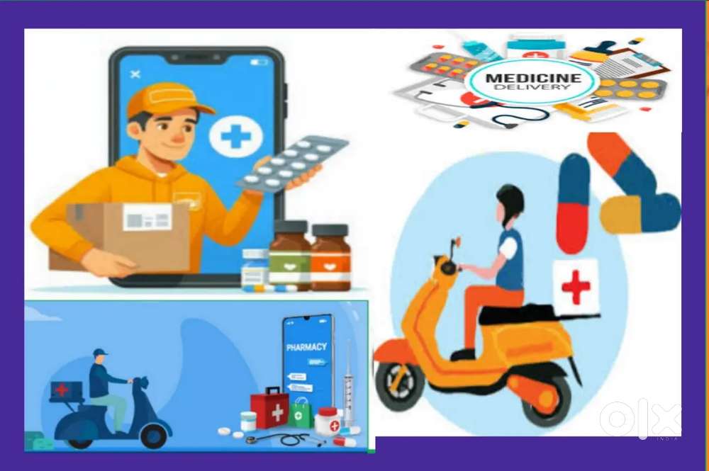 PHARMACY DELIVERY JOBS FREE JOINING 5000 RS JOINING BONUS