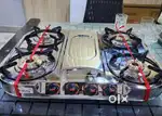Gas stove stainless Steel (4 burner)