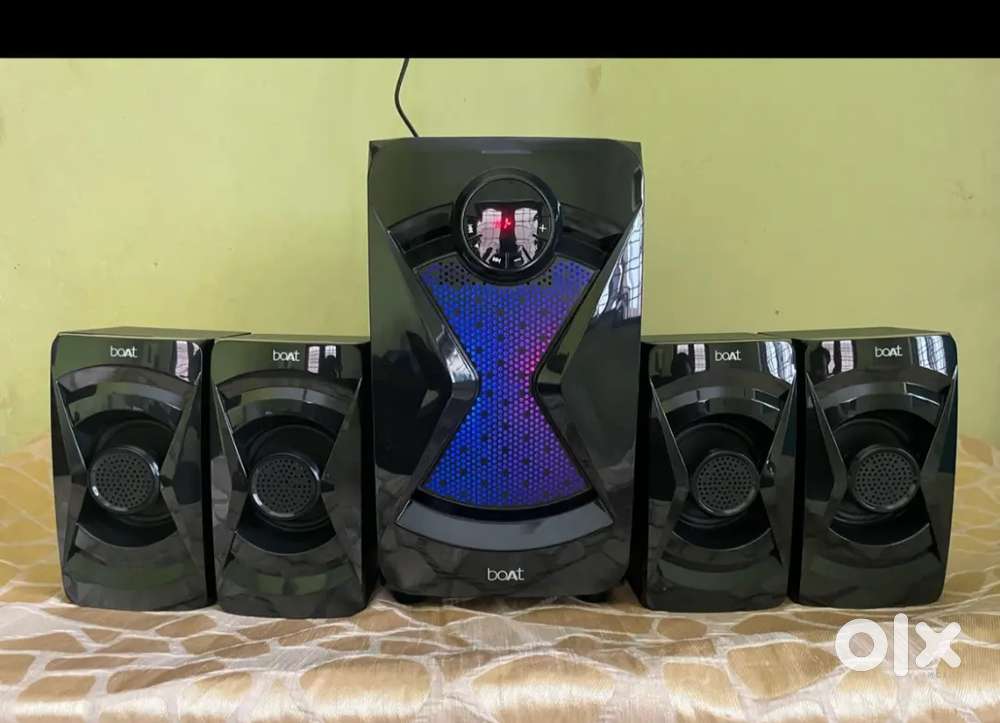 boAt 1500 Pro 80W Home Theatre 4.1 Channel with Dynamic RGB LEDs.