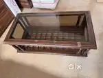 Wooden Center Table with Glass top