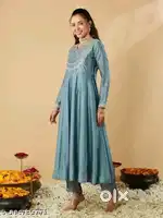 PUSHTI FENI Womens Embroidery Top, Pant , Dupatta gold premium quality