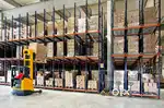 Goods movement specialist in warehouse