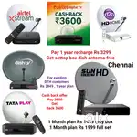 AIRTEL DTH ! TATÀ ! SUNDIRECT ! PLÀY ! DISHTV ! VIDEOCON D2H ! LED TV