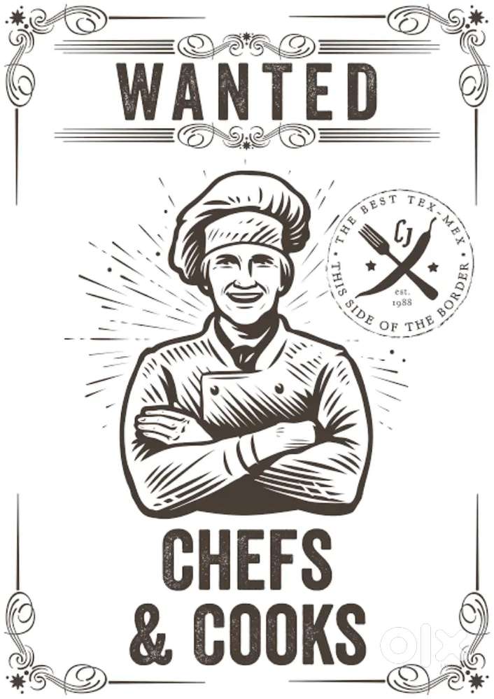 Need cook & Assistant with experience