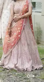 Lehenga for engagement and reception