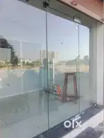 Glass door for shop, Tuffen Glass For Shop, Glass Partition & Door