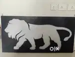 3D Lion wall Hanging with led light. Size - 48 inch x 24 inch