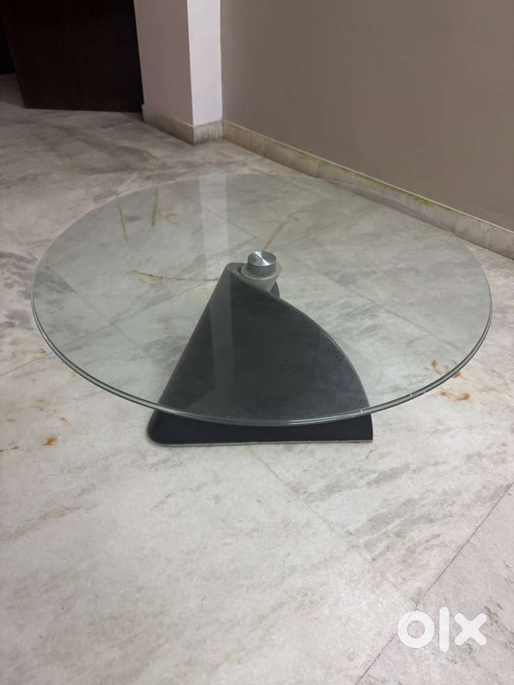 Glass center table