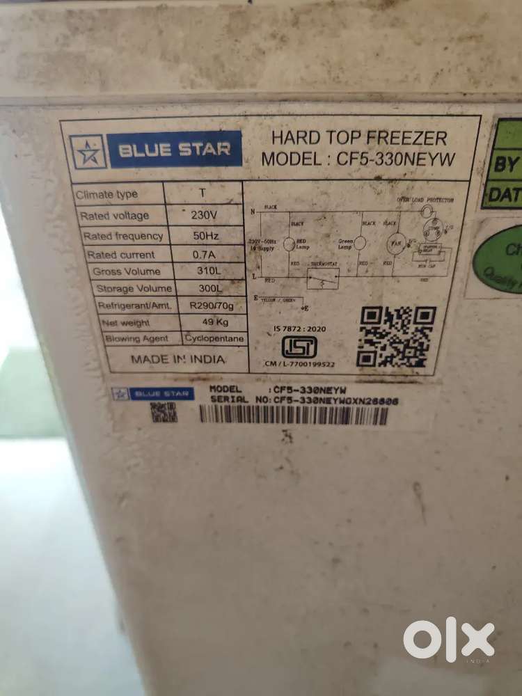 Blue star deep fredge