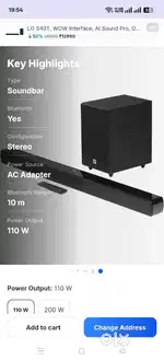 JBL SOUNDBAR 110 WATT