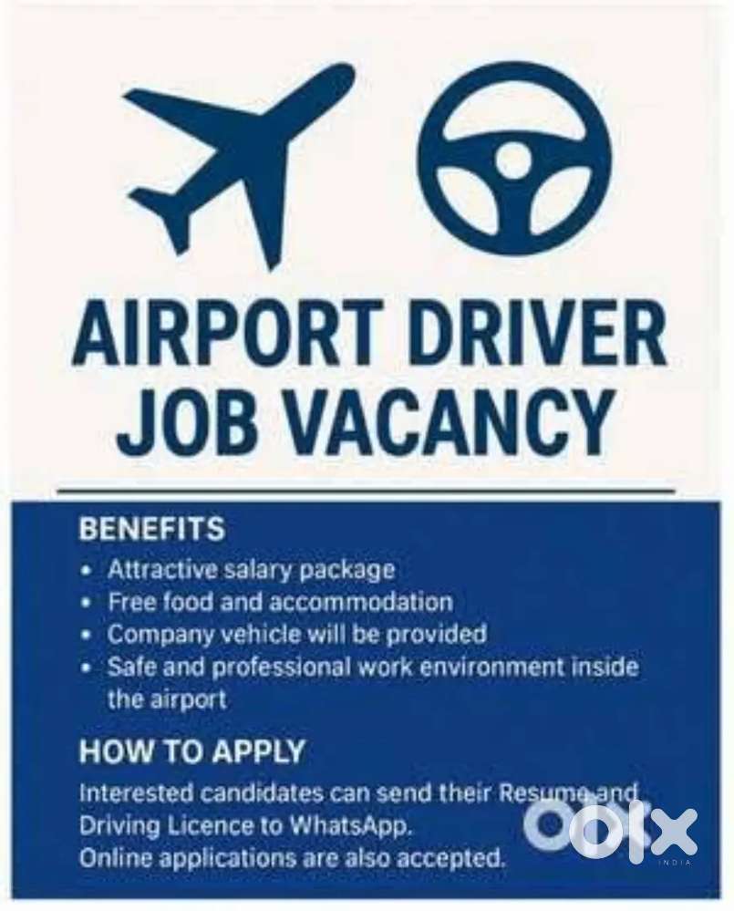 REQUIRMENT AIRPORT DRIVER JOBS