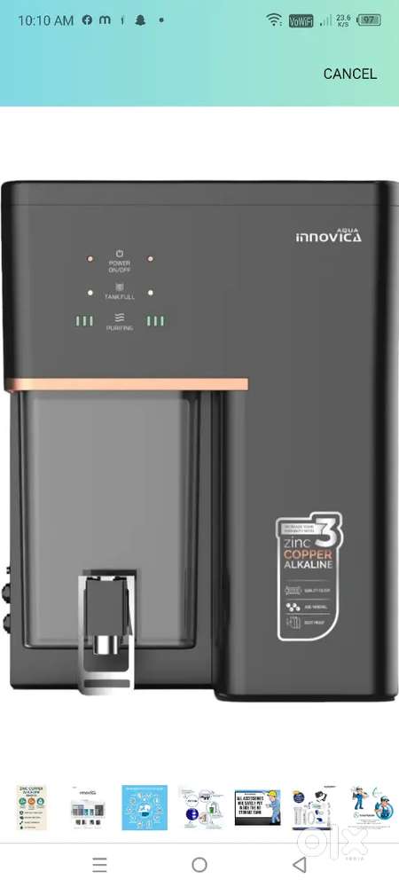 Cristal pure ro survice