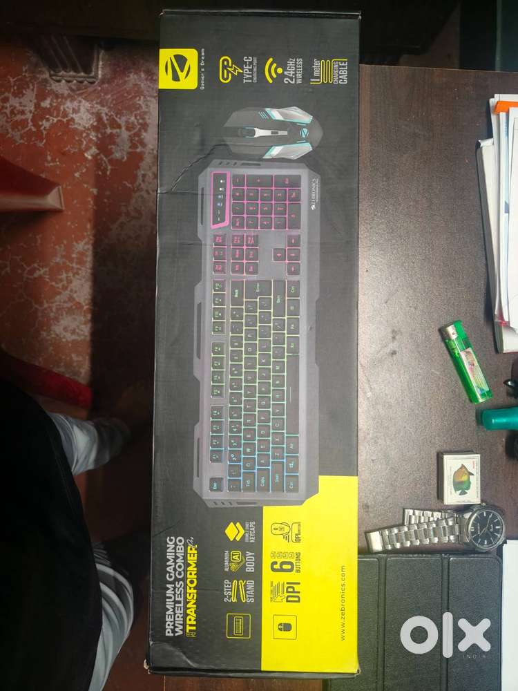 Zebronics Gaming,RGB keyboard and mouse combo,Model- ZEB-NWK-1